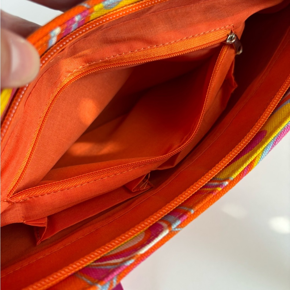 kate spade Orange & Pink Canvas Bow Tote - Picture 13 of 15